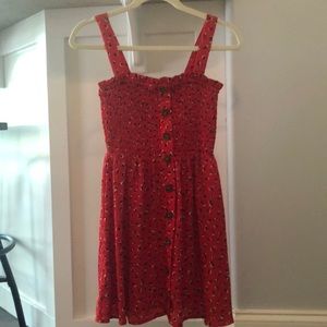 Size XS red summer dress